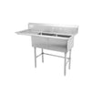 Thorinox Double sink with drainboard (18″)