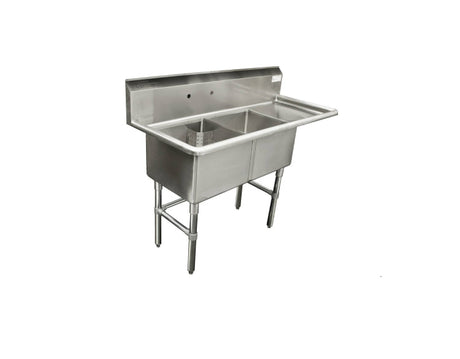 Thorinox Double sink with drainboard (24″)