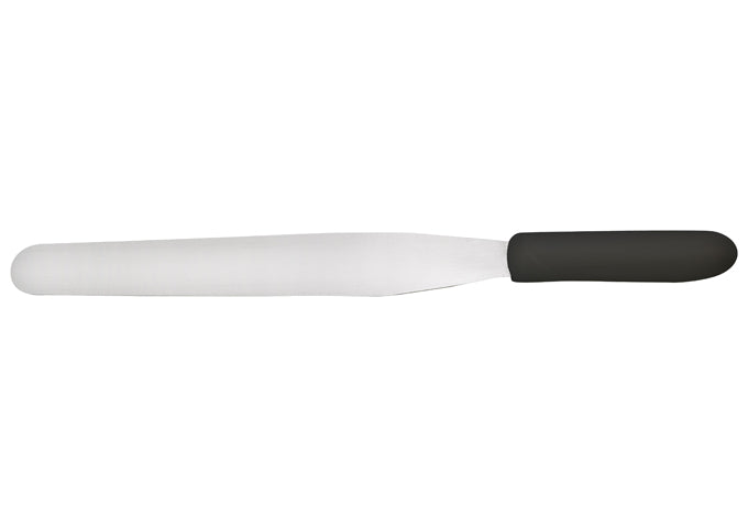 Winco Bakery Spatula, Black Polypropylene Handle