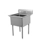 Thorinox Single Sink With Centre Drain (24″) - VRS Restaurant Equipment & Supply Store