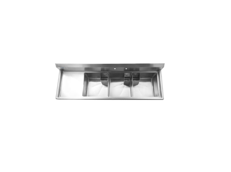 Thorinox Triple sink with drainboard (18″)