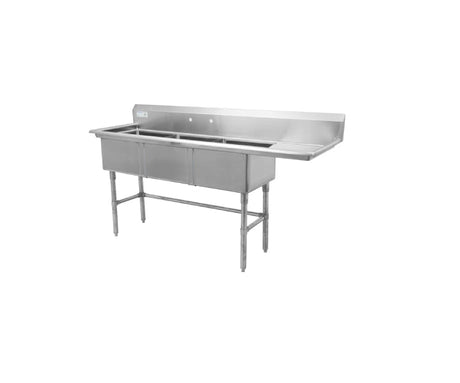 Thorinox Triple sink with drainboard (18″)