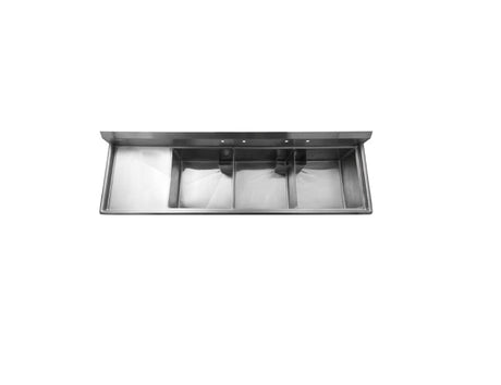 Thorinox Triple sink with drainboard (24″)