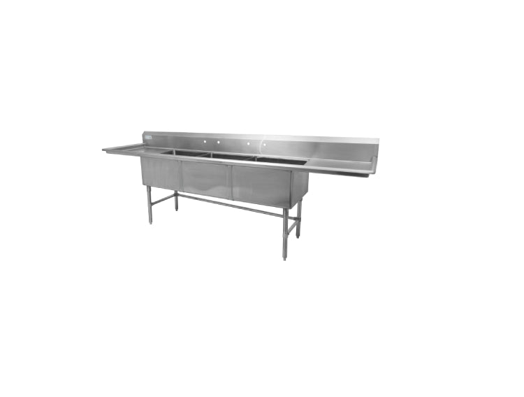 Thorinox Triple sink with drainboard (24″)