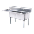 Thorinox Double Sink With Drainboard (18″) - VRS Restaurant Equipment & Supply Store