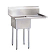 Thorinox Single Sink With Right Drainboard (18″) - VRS Restaurant Equipment & Supply Store