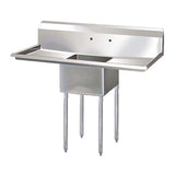Thorinox 24″ Stainless Steel Single Sink, Left/Right Drainboard - VRS Restaurant Equipment & Supply Store