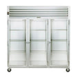 Traulsen G32010 3 Door Glass Reach In Refrigerator - VRS Restaurant Equipment & Supply Store