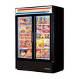 True GDM-49F-HC 2 Door Glass Freezer Merchandiser - VRS Restaurant Equipment & Supply Store