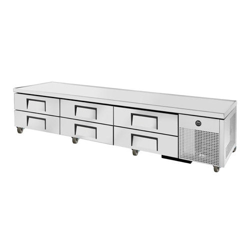 True TRCB-110-HC 110″ 6 Drawer Refrigerated Chef Base - VRS Restaurant Equipment & Supply Store