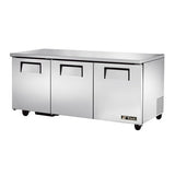 True TUC-72-HC 72″ 3 Door Undercounter Refrigerator - VRS Restaurant Equipment & Supply Store