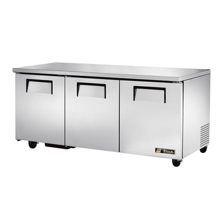 True TUC-72-HC 72″ 3 Door Undercounter Refrigerator - VRS Restaurant Equipment & Supply Store