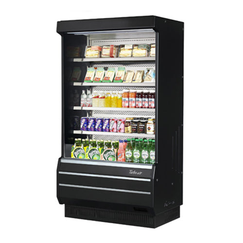 Turbo Air TOM-40B-N 39″ Black Refrigerated Air Curtain Merchandiser - VRS Restaurant Equipment & Supply Store