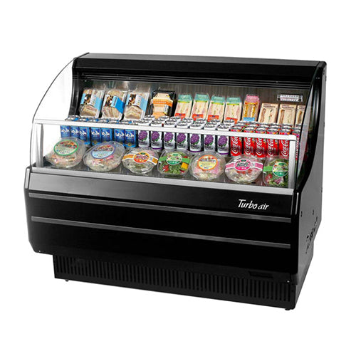 Turbo Air TOM-40SB-N Slim Line 39″ Black Horizontal Air Curtain Display Case - VRS Restaurant Equipment & Supply Store