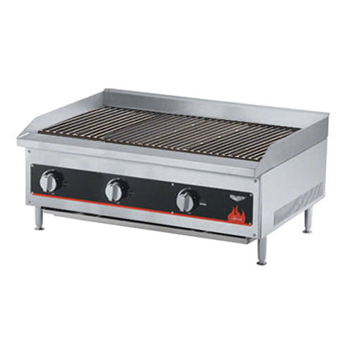 Vollrath 40728 Cayenne 12″ Propane Gas Radiant/Lava Rock Charbroiler - VRS Restaurant Equipment & Supply Store