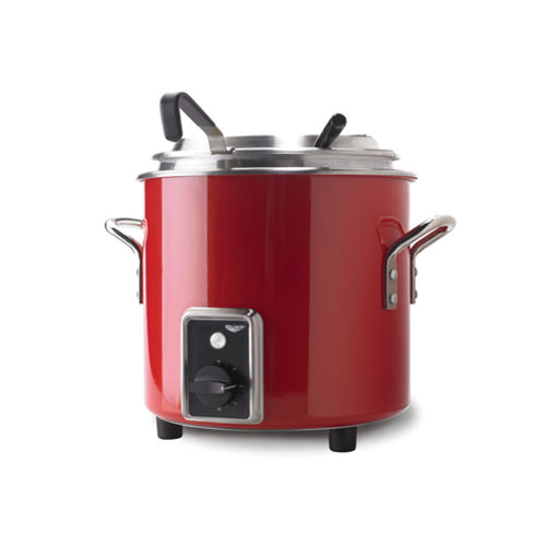 Vollrath 7217255 10 Lt Retro Soup Kettle Red - VRS Restaurant Equipment & Supply Store