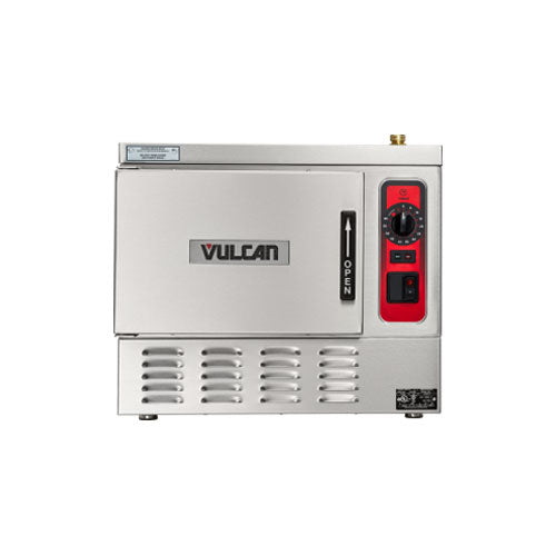 Vulcan C24EA3-LWE 3 Pan Electric Countertop Convection Steamer – 3Ph, 208V - VRS Restaurant Equipment & Supply Store