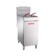 Vulcan LG300 40 Lb Floor Tube Fired Natural Gas Fryer - VRS Restaurant Equipment & Supply Store