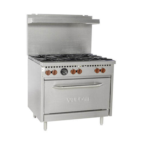 Vulcan SX36-6B 36″ Natural Gas Range With 6 Open Burner - VRS Restaurant Equipment & Supply Store