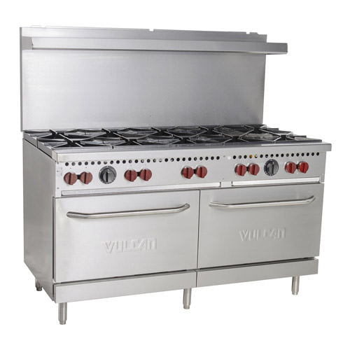 Vulcan SX60-10B 60″ Natural Gas Range With 10 Open Burner - VRS Restaurant Equipment & Supply Store