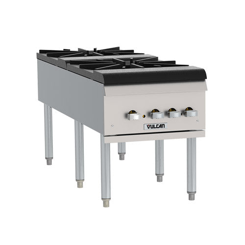 Vulcan VSP200F Double Burner Natural Gas Stock Pot Range - VRS Restaurant Equipment & Supply Store