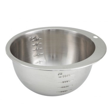 Winco SMB-10 Stainless Steel Measuring Bowl