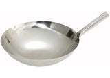 Winco Stainless Steel Chinese Wok, Nailed