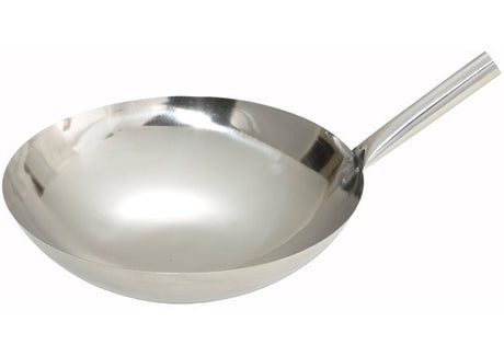 Winco Stainless Steel Chinese Wok, Nailed