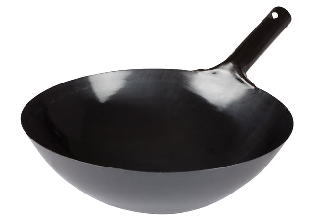 Winco Black Carbon Steel Wok - VRS Restaurant Equipment & Supply Store