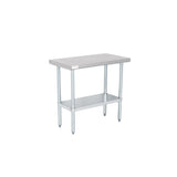 American Chef 18" x 36" 18 Gauge Stainless Steel Work Table - WTS-1836