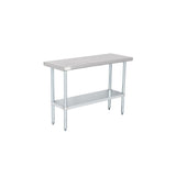 American Chef 18" x 48" 18 Gauge Stainless Steel Work Table - WTS-1848