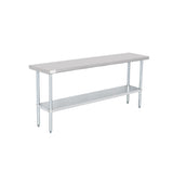 American Chef 18" x 72" 18 Gauge Stainless Steel Work Table - WTS-1872