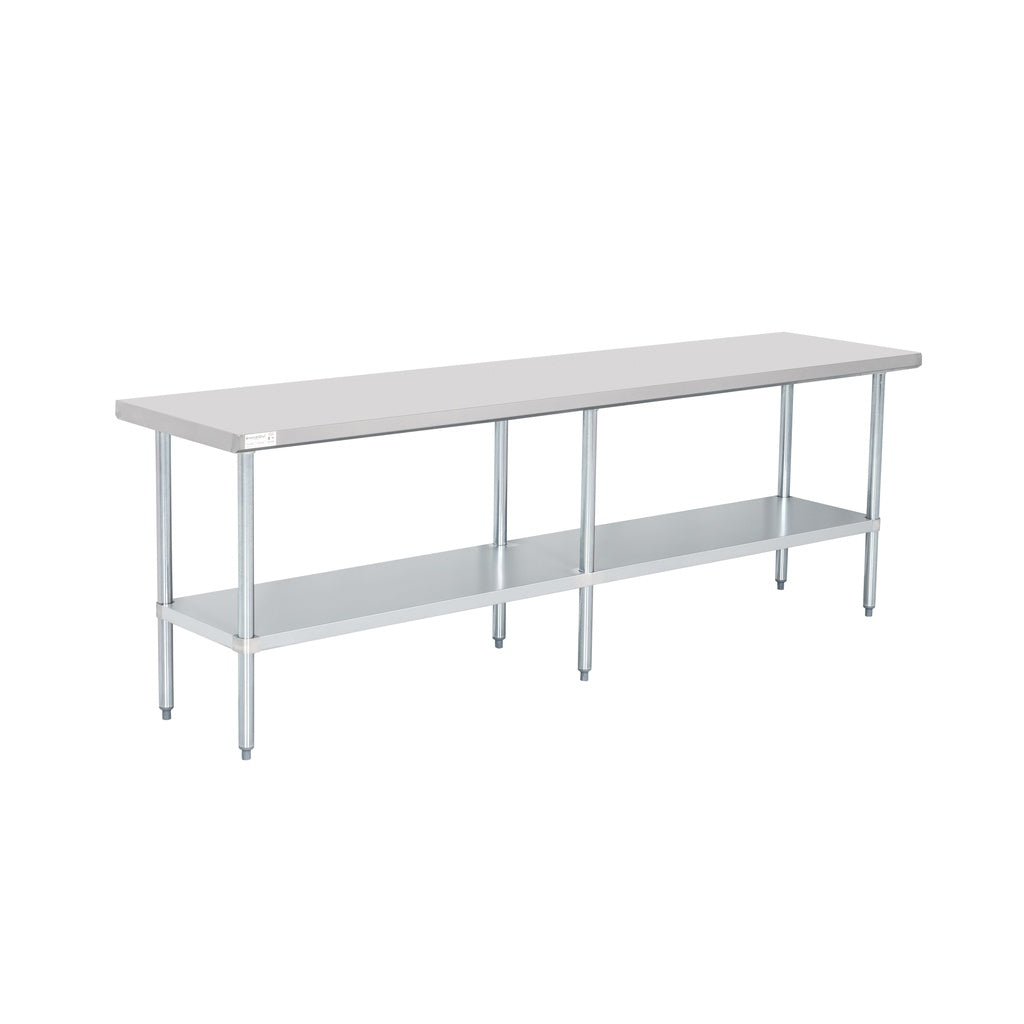 American Chef 24" x 96" 18 Gauge Stainless Steel Work Table - WTS-2496