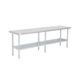 American Chef 24" x 96" 18 Gauge Stainless Steel Work Table - WTS-2496