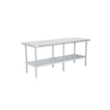 American Chef 30" x 84" 18 Gauge Stainless Steel Work Table - WTS-3084