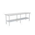 American Chef 30" x 96" 18 Gauge Stainless Steel Work Table - WTS-3096