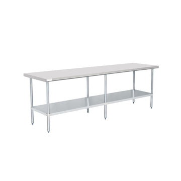 American Chef 30" x 96" 18 Gauge Stainless Steel Work Table - WTS-3096