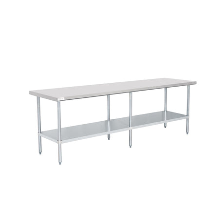 American Chef 30" x 96" 18 Gauge Stainless Steel Work Table - WTS-3096