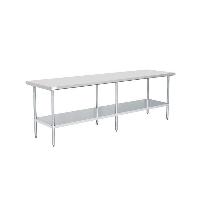 American Chef 30" x 96" 18 Gauge Stainless Steel Work Table - WTS-3096