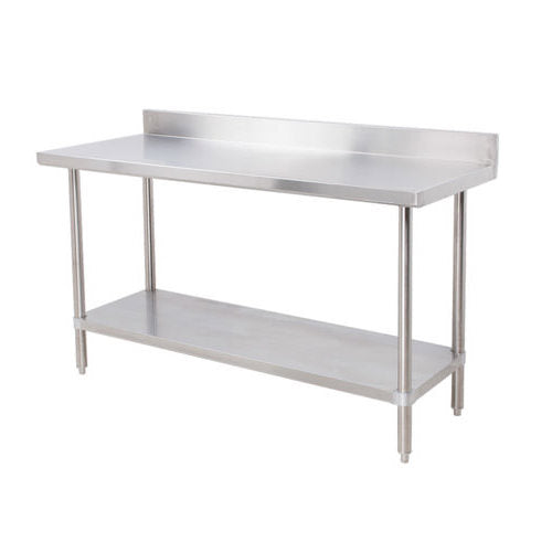 American Chef 30"X72" 18 Gauge Stainless Steel Work Table With 4" Back Splash WTS-3072-BK
