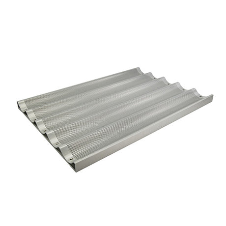 Winco ABPN-5 5 Slot Aluminum Baguette Pan - VRS Restaurant Equipment & Supply Store