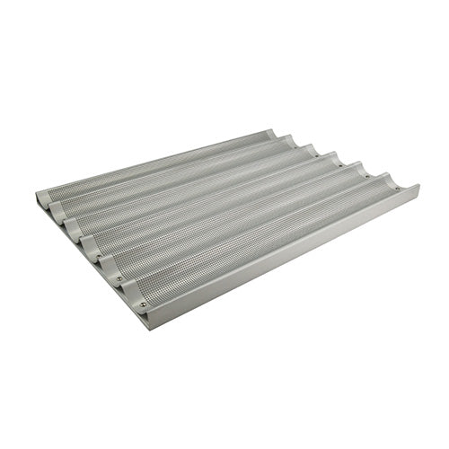 Winco Abpn-6 Aluminum Baguette Pans With Silicone Glaze - VRS Restaurant Equipment & Supply Store