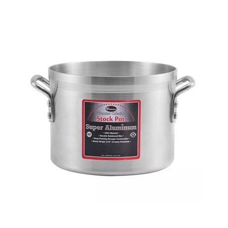 Winco AXS-20 20 Qt Super Aluminum Stock Pot - VRS Restaurant Equipment & Supply Store