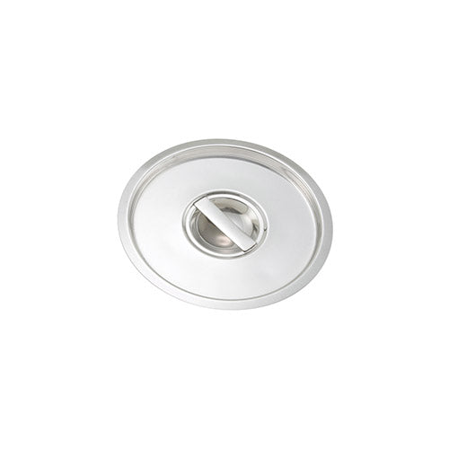 Winco BAMC-4.25 Stainless Steel 4.25 Qt Bain Marie Cover - VRS Restaurant Equipment & Supply Store