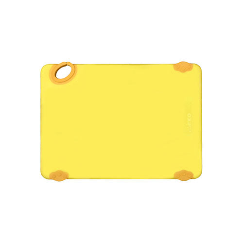 Winco CBK-1824YL 18″ x 24″ Yellow Plastic Cutting Board With Hook - VRS Restaurant Equipment & Supply Store