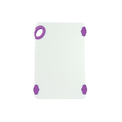 Winco CBN-1218PP 12″ x 18″ Purple Plastic Cutting Board With Hook - VRS Restaurant Equipment & Supply Store