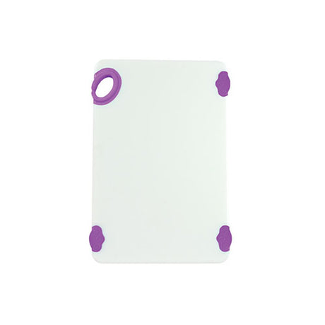 Winco CBN-1218PP 12″ x 18″ Purple Plastic Cutting Board With Hook - VRS Restaurant Equipment & Supply Store