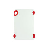 Winco CBN-1218RD 12″ x 18″ Red Plastic Cutting Board With Hook - VRS Restaurant Equipment & Supply Store