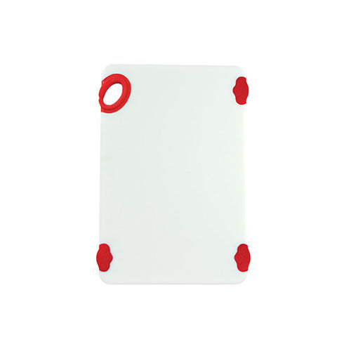 Winco CBN-1824RD 18″ x 24″ Red Plastic Cutting Board With Hook - VRS Restaurant Equipment & Supply Store