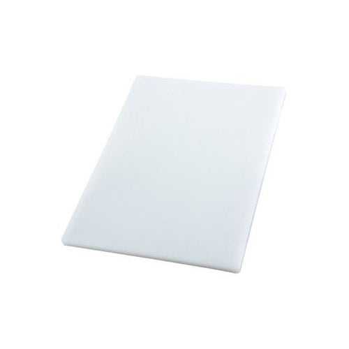 Winco CBWT-1218 12″ x 18″ x 1/2″ White Cutting Board - VRS Restaurant Equipment & Supply Store